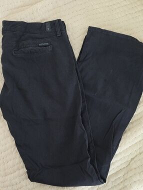 7 For All Mankind Navy Ribbed Casual Pants